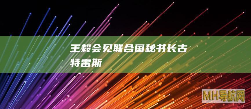 王毅会见联合国秘书长古特雷斯
