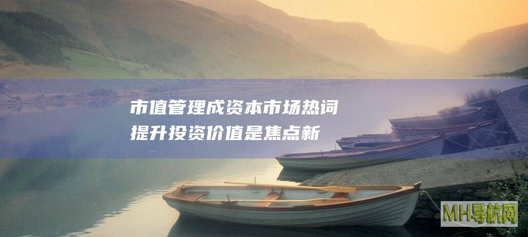 市值管理成资本市场热词提升投资价值是焦点-新闻频道