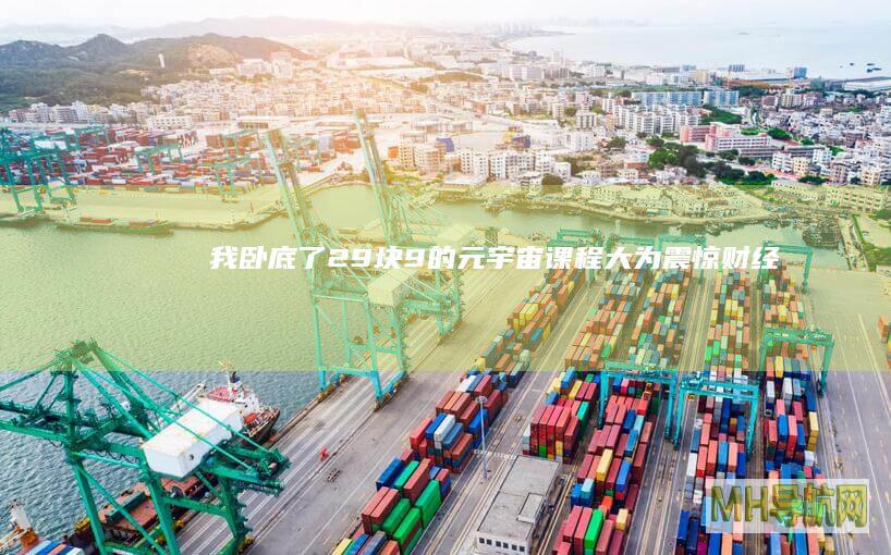 我卧底了29块9的元宇宙课程大为震惊财经