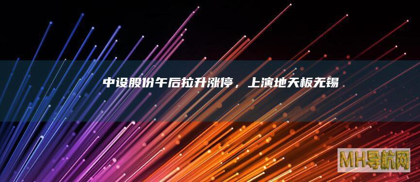 中设股份午后拉升,上演地天板无锡